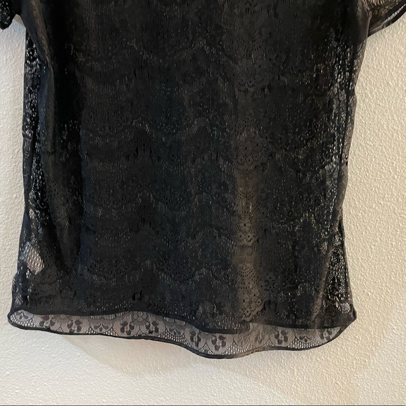 American Apparel El Salvador Black Lace Top - Picture 4 of 8